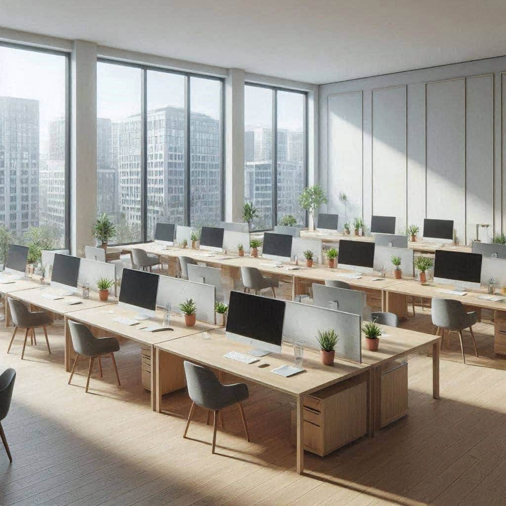 金融服务公司在设备批量更换期间怎样兼顾写字楼办公的财务室私密性